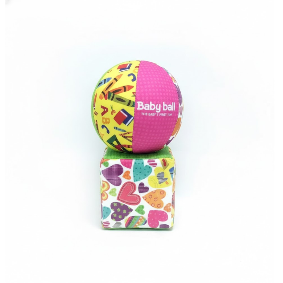 Set de Pelota y Bloque de Tela Sensorial