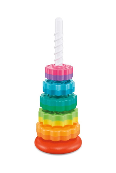 Juguete De Varilla y Discos Giratorios Arcoíris