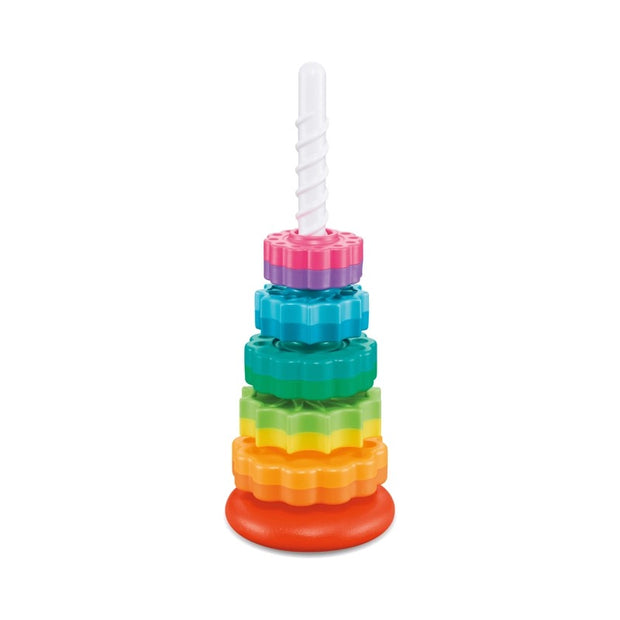 Juguete De Varilla y Discos Giratorios Arcoíris
