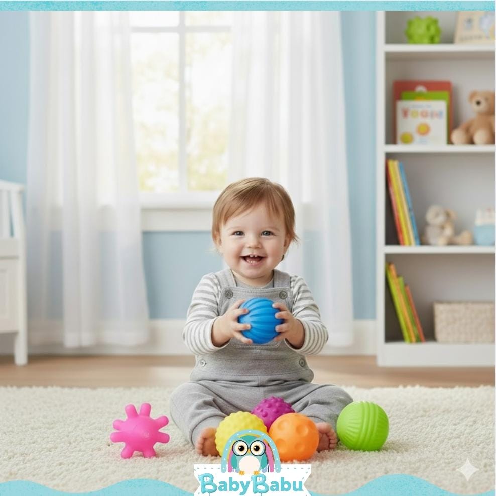 Set De 6 Pelotas Sensoriales Texturizadas