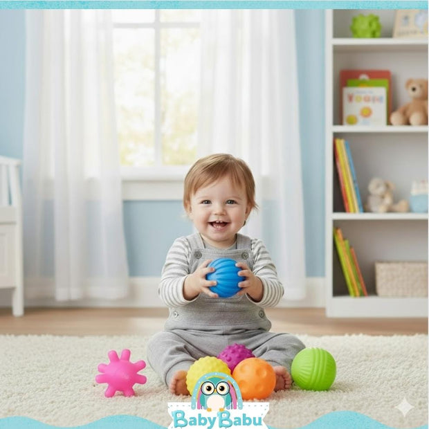 Set De 6 Pelotas Sensoriales Texturizadas