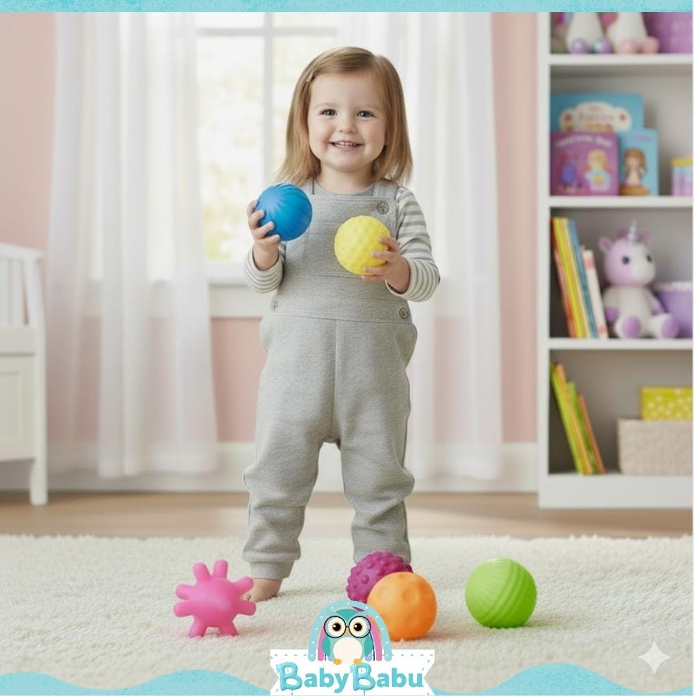 Set De 6 Pelotas Sensoriales Texturizadas