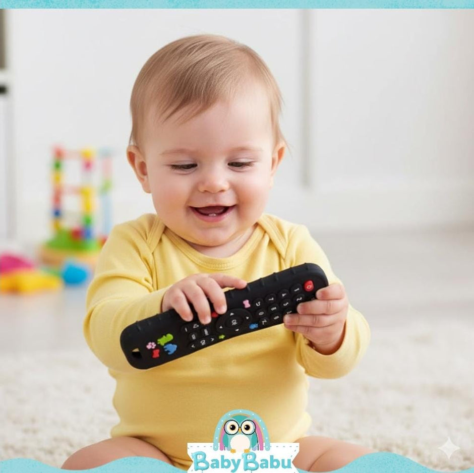 Mordedor Sensorial De Silicona Diseño Control Remoto