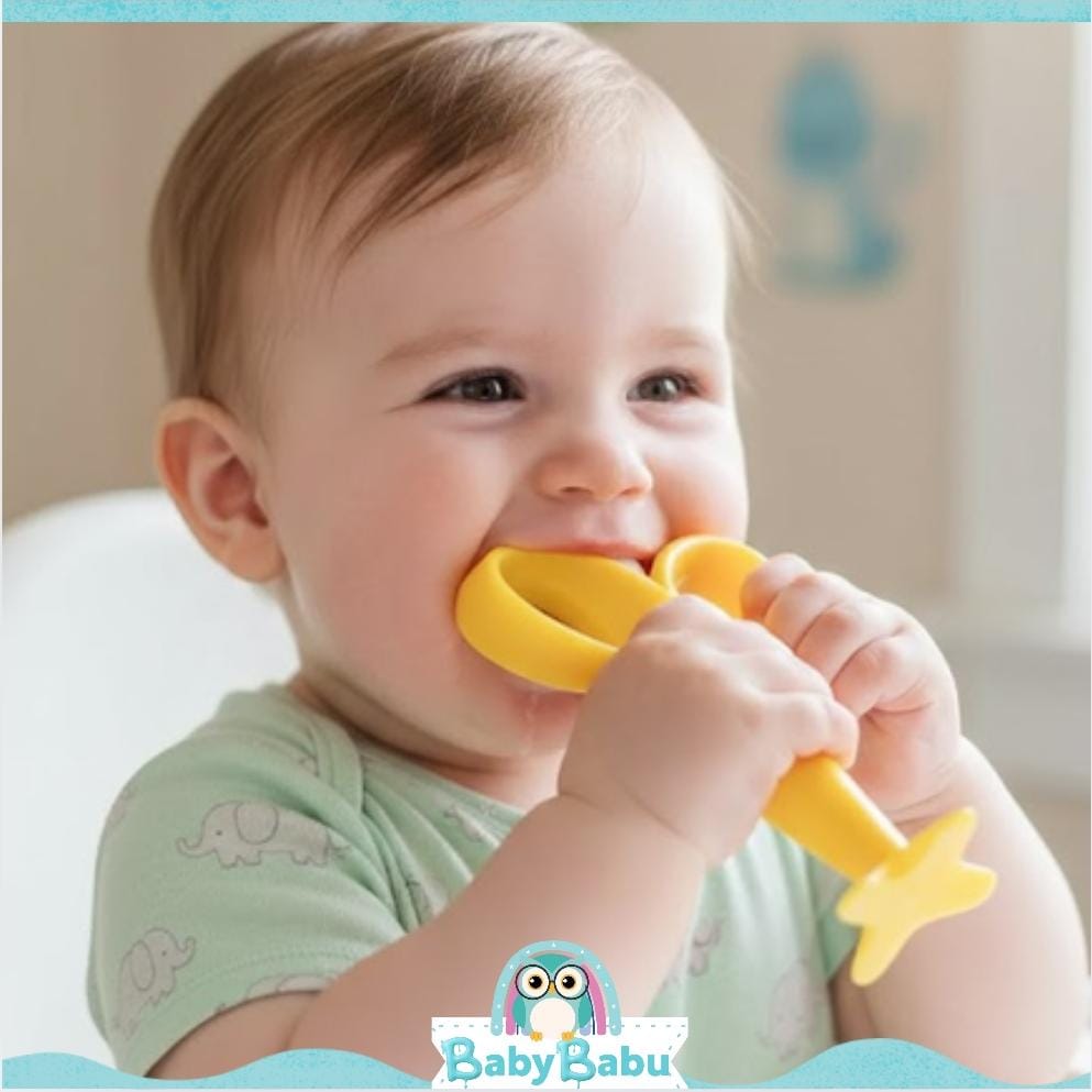 Mordedor De Silicona Con Diseño De Plátano