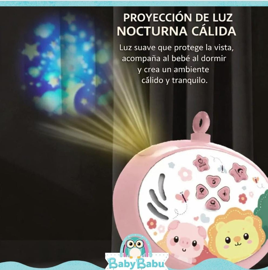 Móvil de Bebé Musical con Proyector 360°