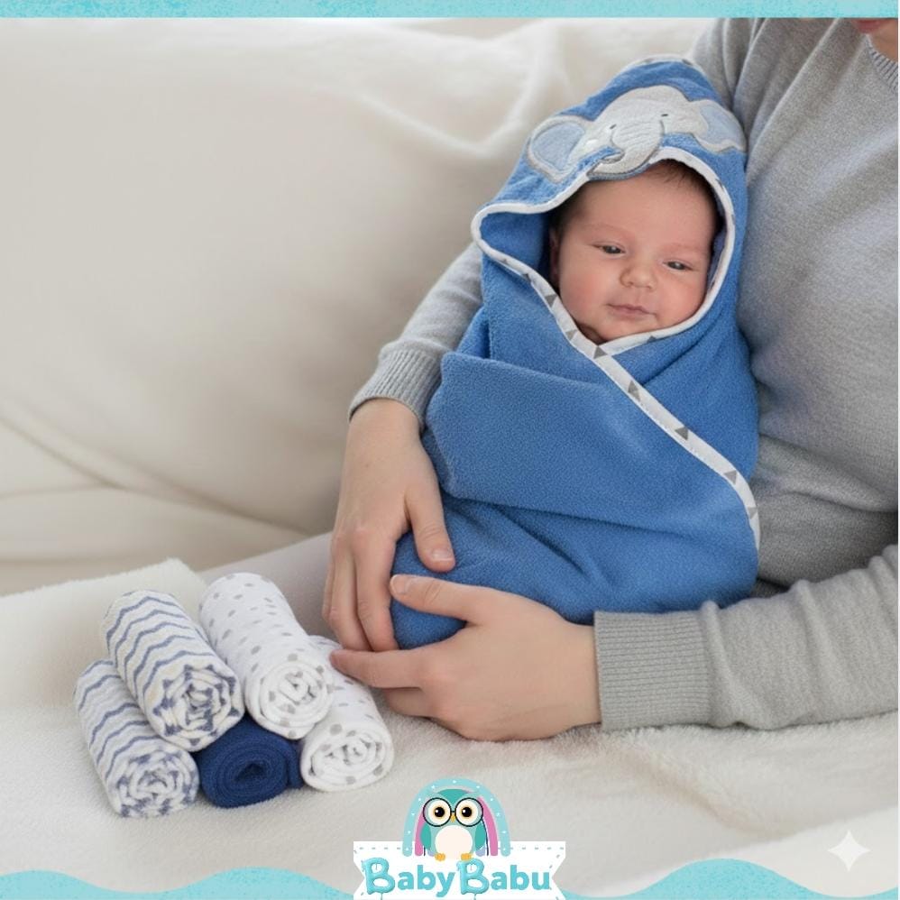 Set de Toallas para Bebé con Capucha