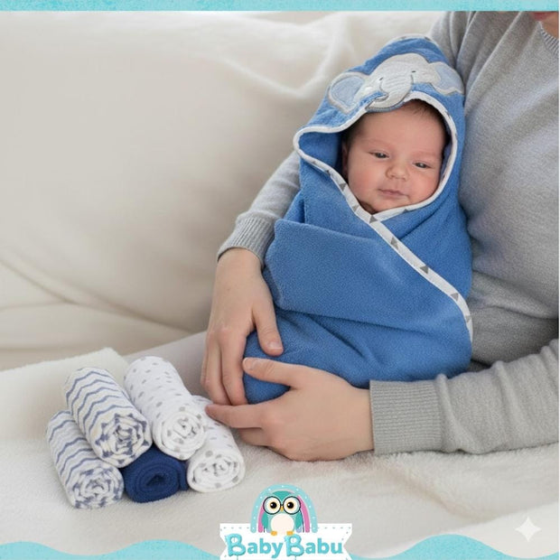 Set de Toallas para Bebé con Capucha