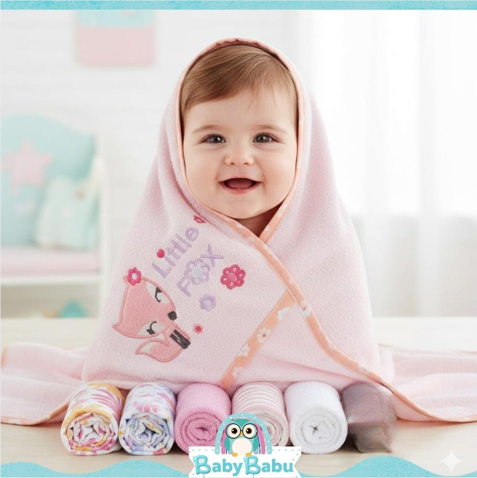 Set de Toallas para Bebé con Capucha
