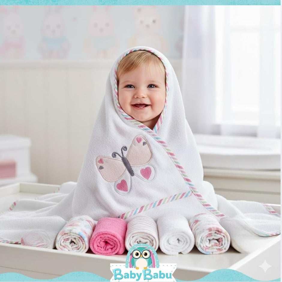 Set de Toallas para Bebé con Capucha